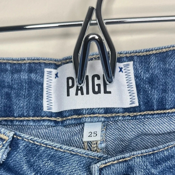 PAIGE Jimmy Jimmy Crop Distressed Jeans - Picture 7 of 13